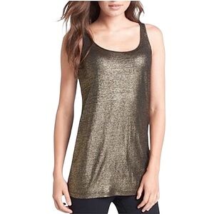 Eileen Fisher Organic Linen Jersey Shimmer Tank size S